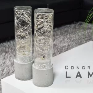 DIY Concrete Lamp | LED String Lights