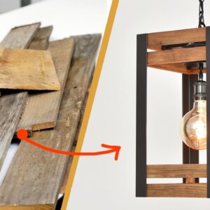 DIY Pendant Light from pallets