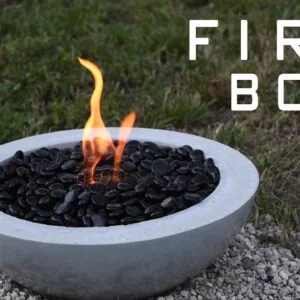How To Make a Concrete Fire Bowl | Gel Fuel