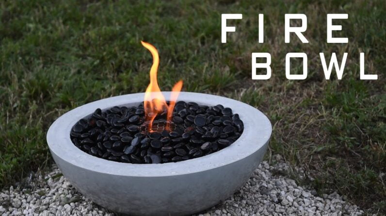 How To Make a Concrete Fire Bowl | Gel Fuel