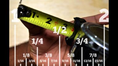 How to Read a Standard Tape Measure - The way I learned
