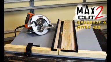 Making Circular Saw Crosscut & Miter Jig The MAX CUT 2  | Limited Tools Episode 003