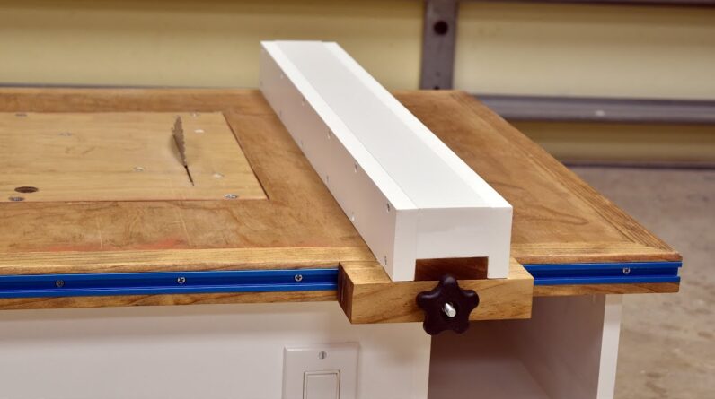 Make A Table Saw Fence For Homemade Table Saw