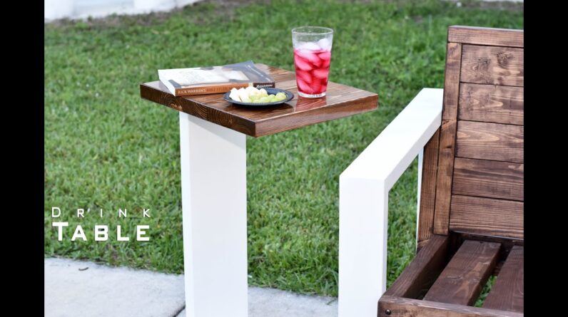 Modern Drink Table Indoor- Outdoor  | DIY Build