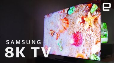 Samsung Q950 8K QLED TV and AI "Quantum" processor at CES 2020
