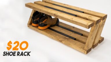How to make a modern shoe rack under $20