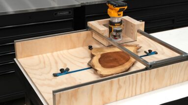 How to make a router sled (flattening mill)