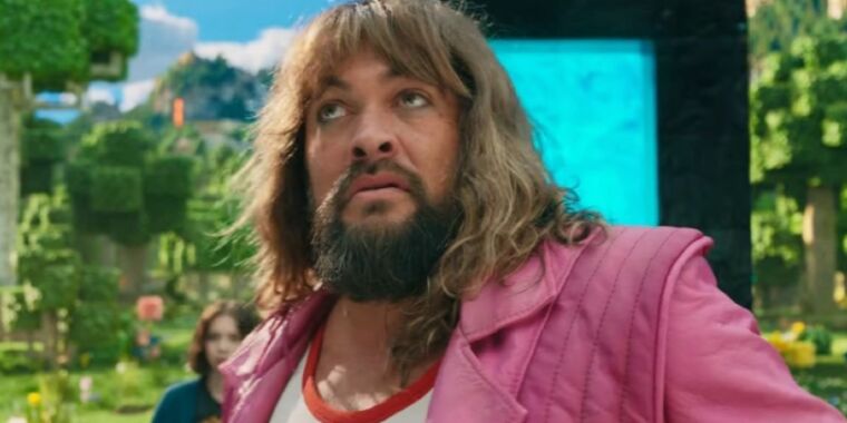 Jack Black stars as expert crafter Steve in A Minecraft Movie teaser