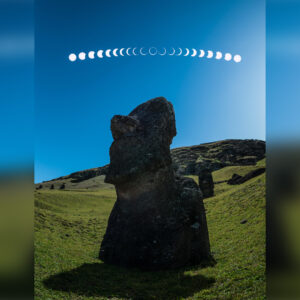 ‘Ring of fire’ solar eclipse blazes over Easter Island in incredible new image