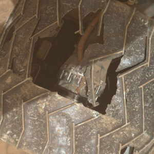 New NASA images reveal giant hole in Curiosity rover’s wheel after 12 years of ‘abuse’ on Mars