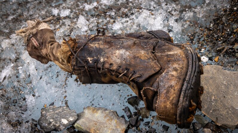 British explorer Sandy Irvine’s foot discovered 100 years after he vanished on Everest