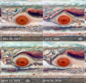 Jupiter’s Great Red Spot is Wobbling and Fluctuating in Size, Hubble Observations Show