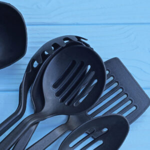 Spatulas and takeout containers made from recycled black plastic may carry flame retardants