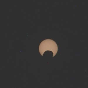 Perseverance rover watches a solar eclipse on Mars