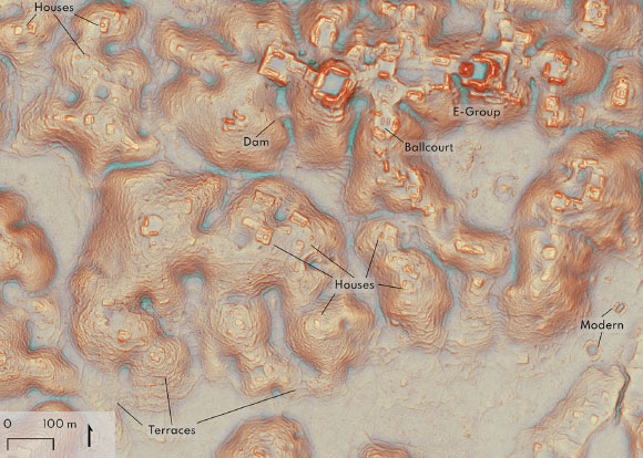 Laser Mapping Reveals Previously Unknown Maya City with Stone Pyramids in Mexico