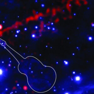 NASA spots ‘flame-throwing Guitar Nebula’ shredding antimatter along a cosmic string