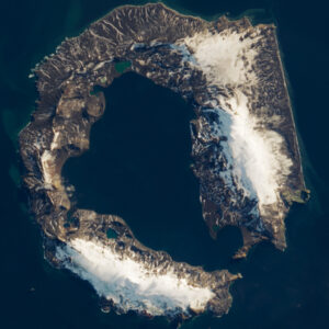 Earth from space: Antarctica’s ‘Deception Island’ is one of the only places on Earth where you can sail into an active volcano