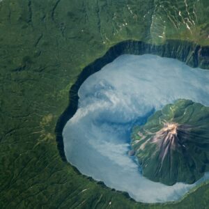 Earth from space: ‘Lake of clouds’ appears between volcanic nesting dolls in Russia via rare mirror-like phenomenon