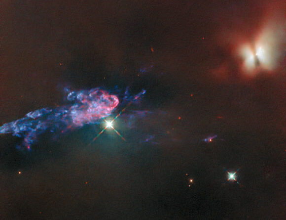 Hubble Sees Two Protostars in Orion Nebula