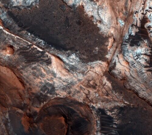 Edge of Mars’ great dichotomy eroded back by hundreds of kilometers