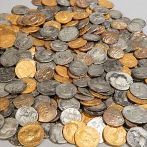 Over 400 gold and silver Roman-era coins unearthed in the Netherlands depict rulers from Rome, Britain and Africa