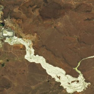 Earth from space: Golden river of toxic waste spills out from deadly mining disaster in South Africa