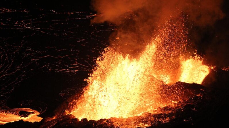 Hawaii’s Kilauea volcano erupts, spewing lava 330 feet into the sky