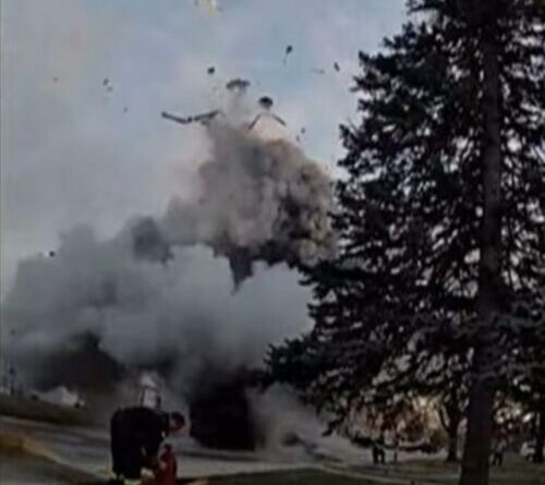 See a garbage truck’s CNG cylinders explode after lithium-ion battery fire