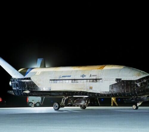 The X-37B spaceplane lands after helping pave the way for “maneuver warfare”