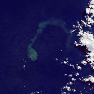 Earth from space: Erupting ‘sharkcano’ spits out a giant underwater plume in Oceania