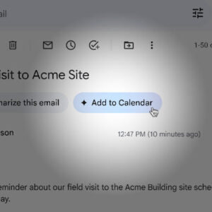 Gmail gains Gemini-powered “Add to calendar” button