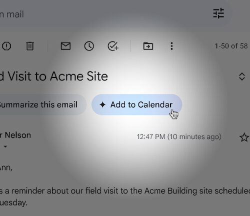 Gmail gains Gemini-powered “Add to calendar” button