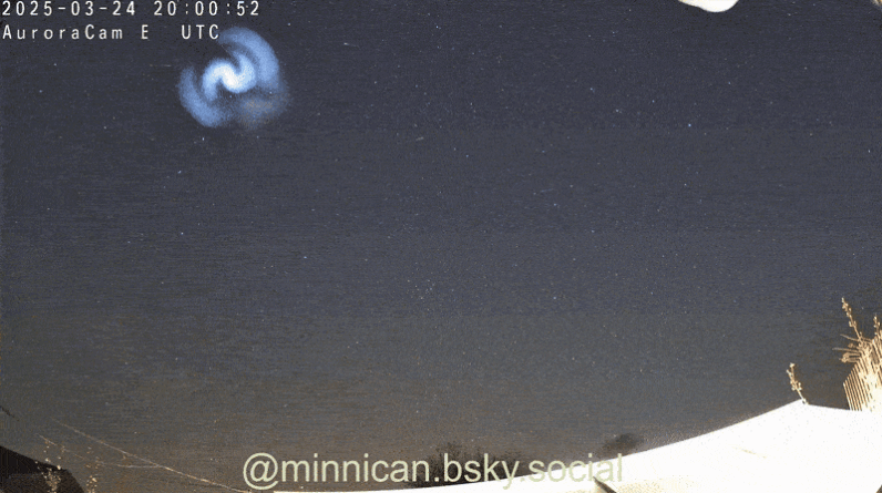 Dying SpaceX rocket triggers giant spiral of light above UK and Europe during secret mission