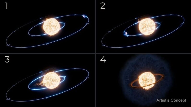 The James Webb telescope reveals the truth about a planet that crashed into its own star
