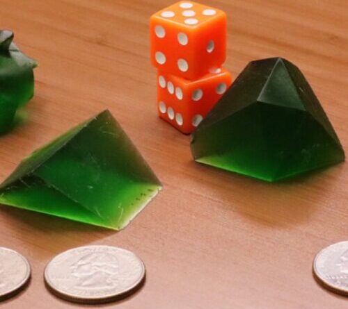 Your next gaming dice could be shaped like a dragon or armadillo
