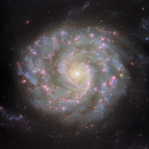 Hubble Looks at Face-On Intermediate Spiral Galaxy