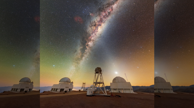 Giant ‘X’ appears over Chile as 2 celestial beams of light cross: Space photo of the week