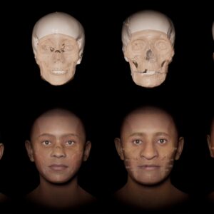 Scientists have digitally removed the ‘death masks’ from four Colombian mummies, revealing their faces for the first time