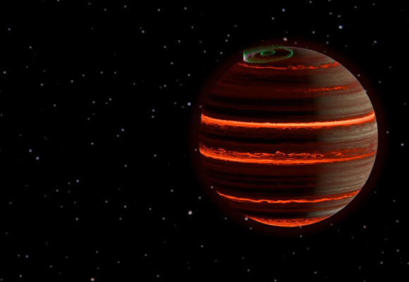 Webb Detects Aurora on Free-Floating Brown Dwarf