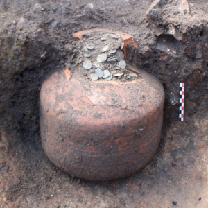 1,800-year-old ‘piggy banks’ full of Roman-era coins unearthed in French village