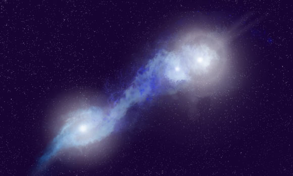 Astronomers Discover Triple System of Active Galactic Nuclei 1.2 Billion Light-Years Away