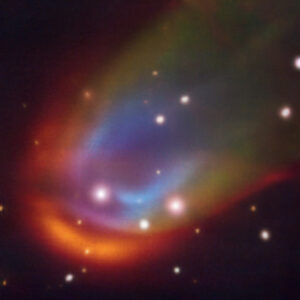 Unexpected Shock Wave Detected around Nearby White Dwarf