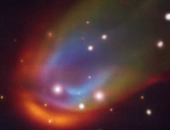 Unexpected Shock Wave Detected around Nearby White Dwarf