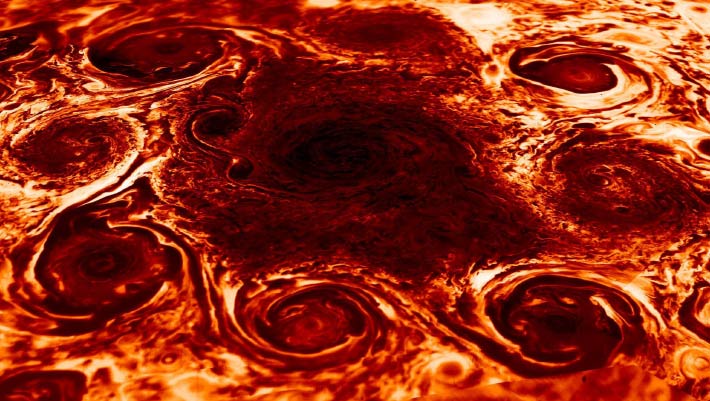 Polar Cyclones Reveal Hidden Interiors of Jupiter and Saturn