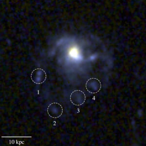 Webb Discovers Most Distant Jellyfish Galaxy Ever Seen