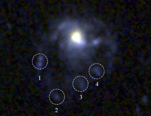 Webb Discovers Most Distant Jellyfish Galaxy Ever Seen