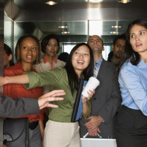 Do you weigh more when an elevator goes up or when it comes down?