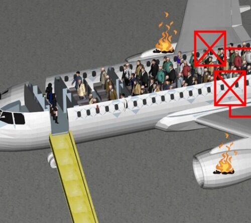 What’s the best cabin layout for aircraft evacuation?