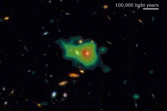 Astronomers Find Vast Reservoirs of Hydrogen around Early Galaxies