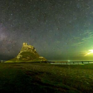 ‘We all screamed when it happened’: Bright-green fireball meteor caught exploding over famous Viking raid site in UK